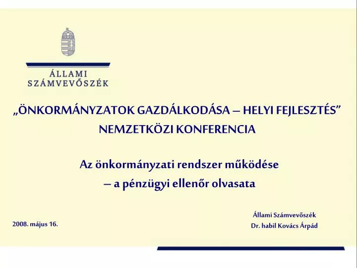 nkorm nyzatok gazd lkod sa helyi fejleszt s nemzetk zi konferencia