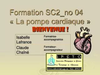 formation sc2 no 04 la pompe cardiaque