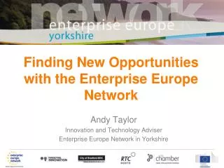 Finding New Opportunities with the Enterprise Europe Network