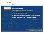 Согласованная агропромышленная политика в Таможенном союзе - slide 1