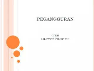 pegangguran
