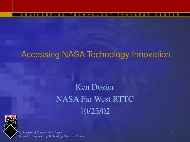 accessing nasa technology innovation