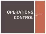 Operations control - slide 1