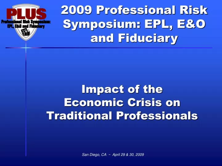 impact of the economic crisis on traditional professionals