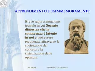 apprendimento e rammemoramento