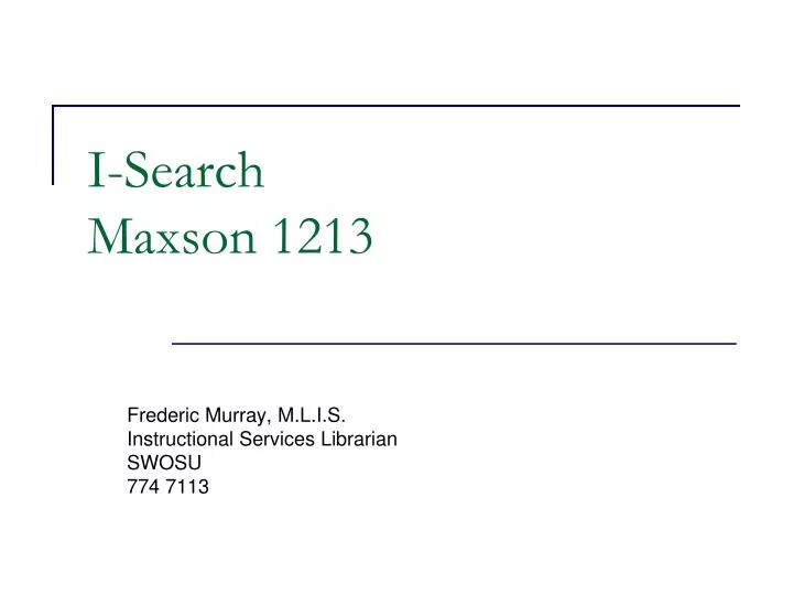 i search maxson 1213