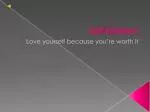 Self-Esteem - slide 1