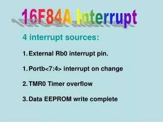 16F84A Interrupt
