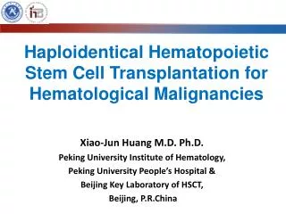 Haploidentical Hematopoietic Stem Cell Transplantation for Hematological Malignancies