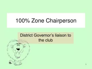 100% Zone Chairperson
