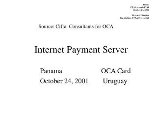 Internet Payment Server