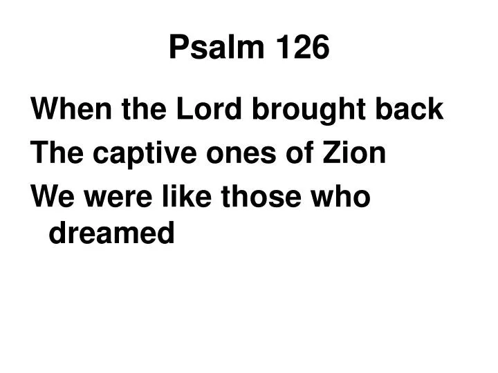 psalm 126
