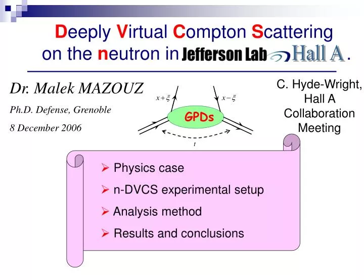 d eeply v irtual c ompton s cattering on the n eutron in