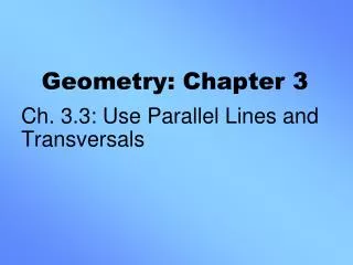 geometry chapter 3