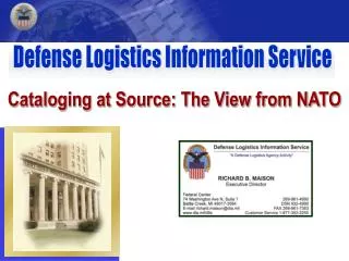Cataloging at Source: The View from NATO