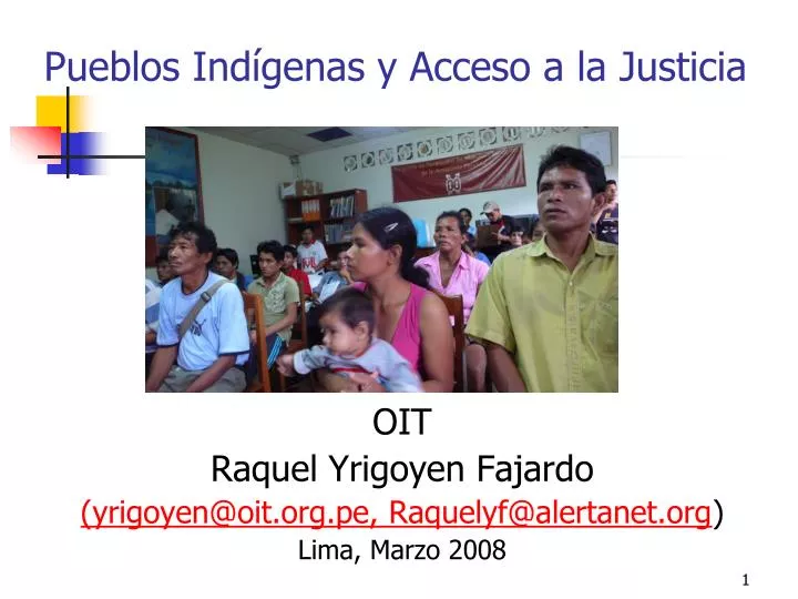 pueblos ind genas y acceso a la justicia