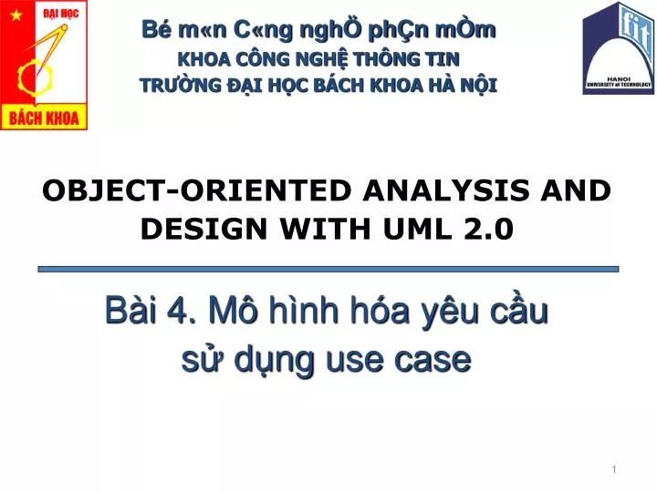 object oriented analysis and design with uml 2 0