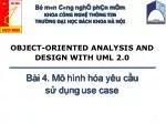 OBJECT-ORIENTED ANALYSIS AND DESIGN WITH UML 2.0 - slide 1