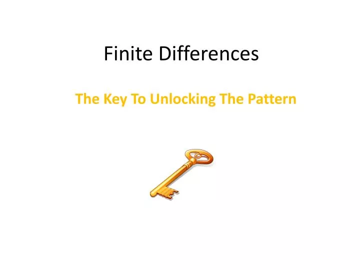finite differences