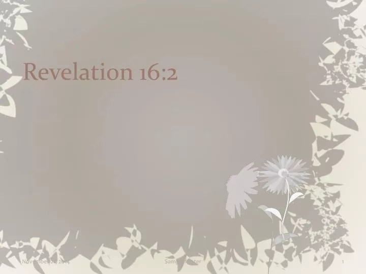 revelation 16 2