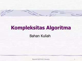 kompleksitas algoritma