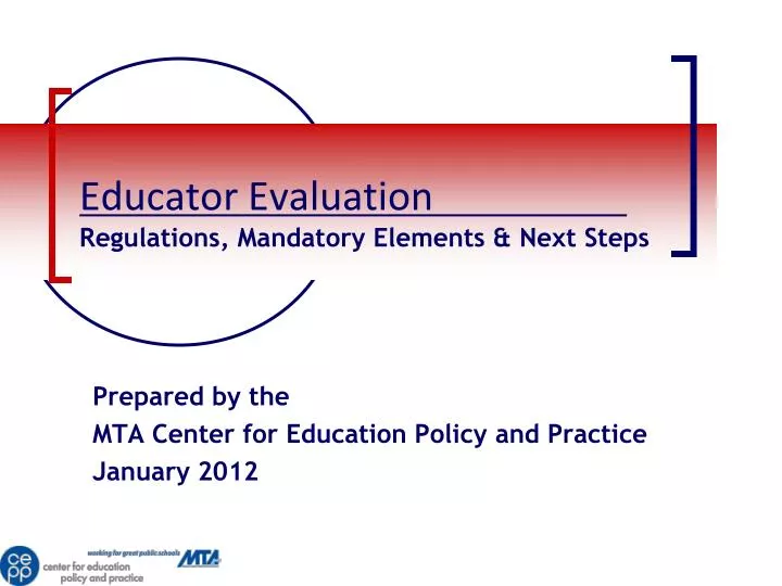 educator evaluation regulations mandatory elements next steps