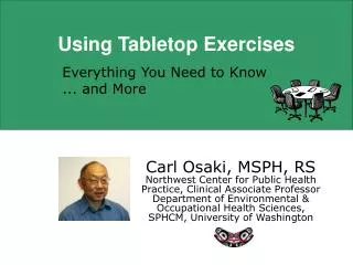 using tabletop exercises