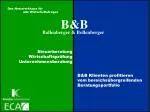 B&amp;B - slide 1