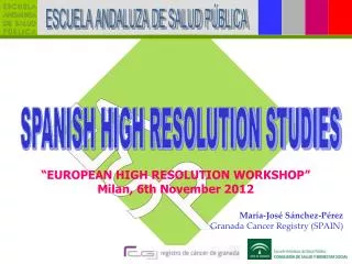 SPANISH HIGH RESOLUTION STUDIES