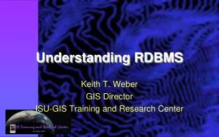 Understanding RDBMS