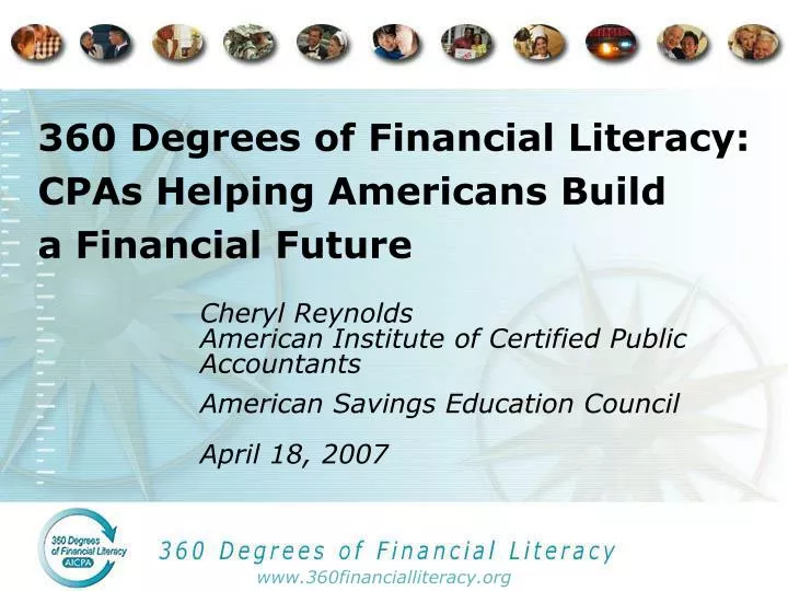 360 degrees of financial literacy cpas helping americans build a financial future