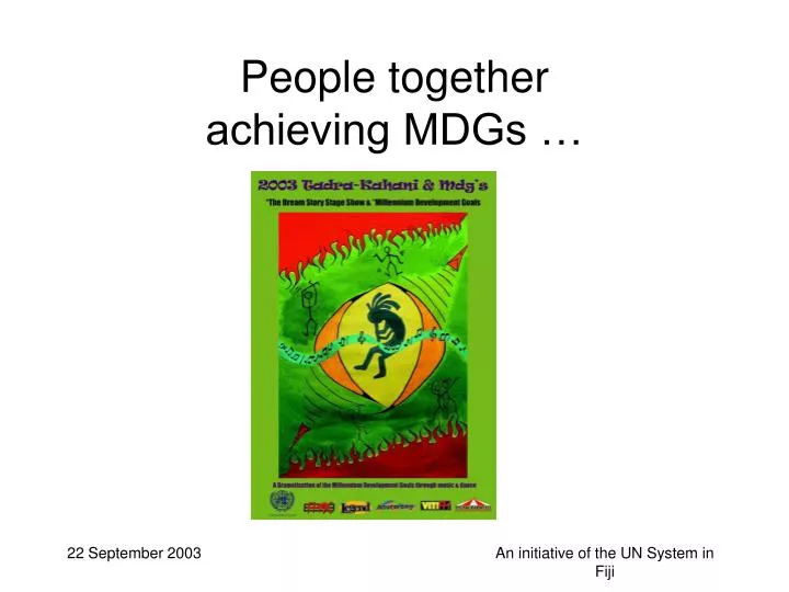 people together achieving mdgs