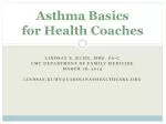 Asthma Basics for Health Coaches - slide 1