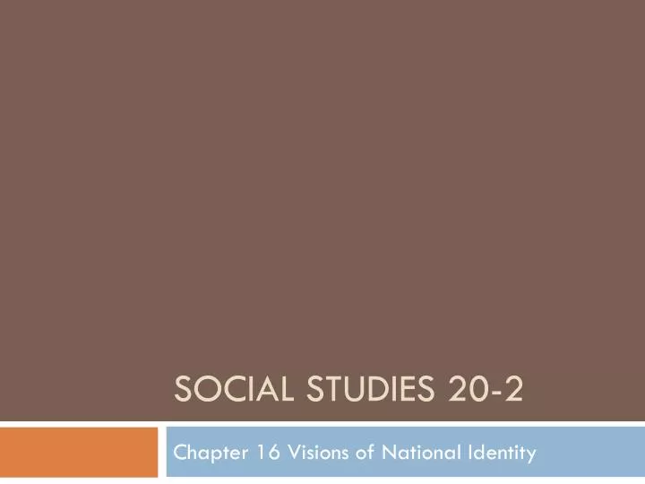 social studies 20 2