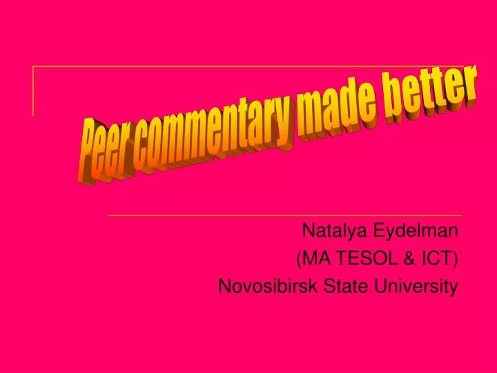 natalya eydelman ma tesol ict novosibirsk state university
