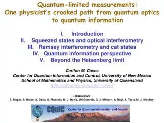 Quantum-limited measurements: