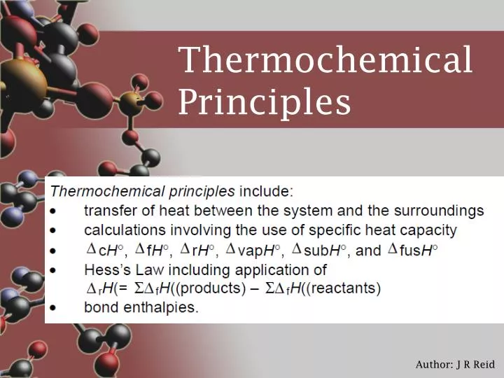 thermochemical principles