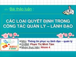 ca c loa i quy t i nh trong c ng ta c qua n ly la nh a o