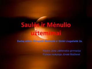 saul s ir m nulio u temimai