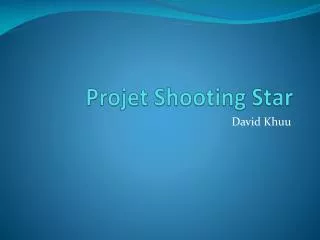 Projet Shooting Star