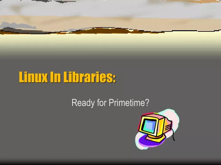linux in libraries