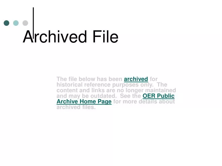 archived file