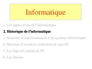 informatique