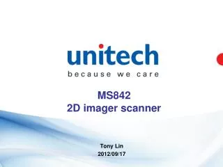 MS842 2D imager scanner