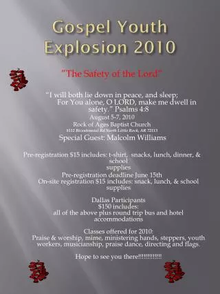 Gospel Youth Explosion 2010