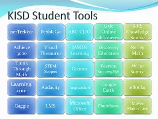 KISD Student Tools