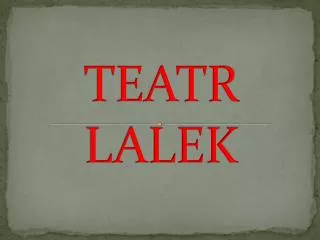 teatr lalek