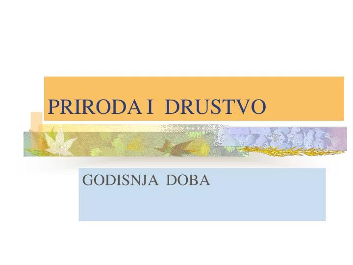 priroda i drustvo