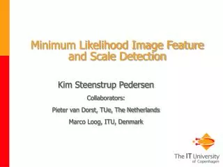 Minimum Likelihood Image Feature and Scale Detection