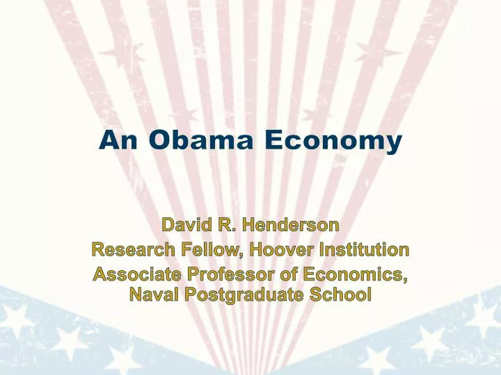 an obama economy